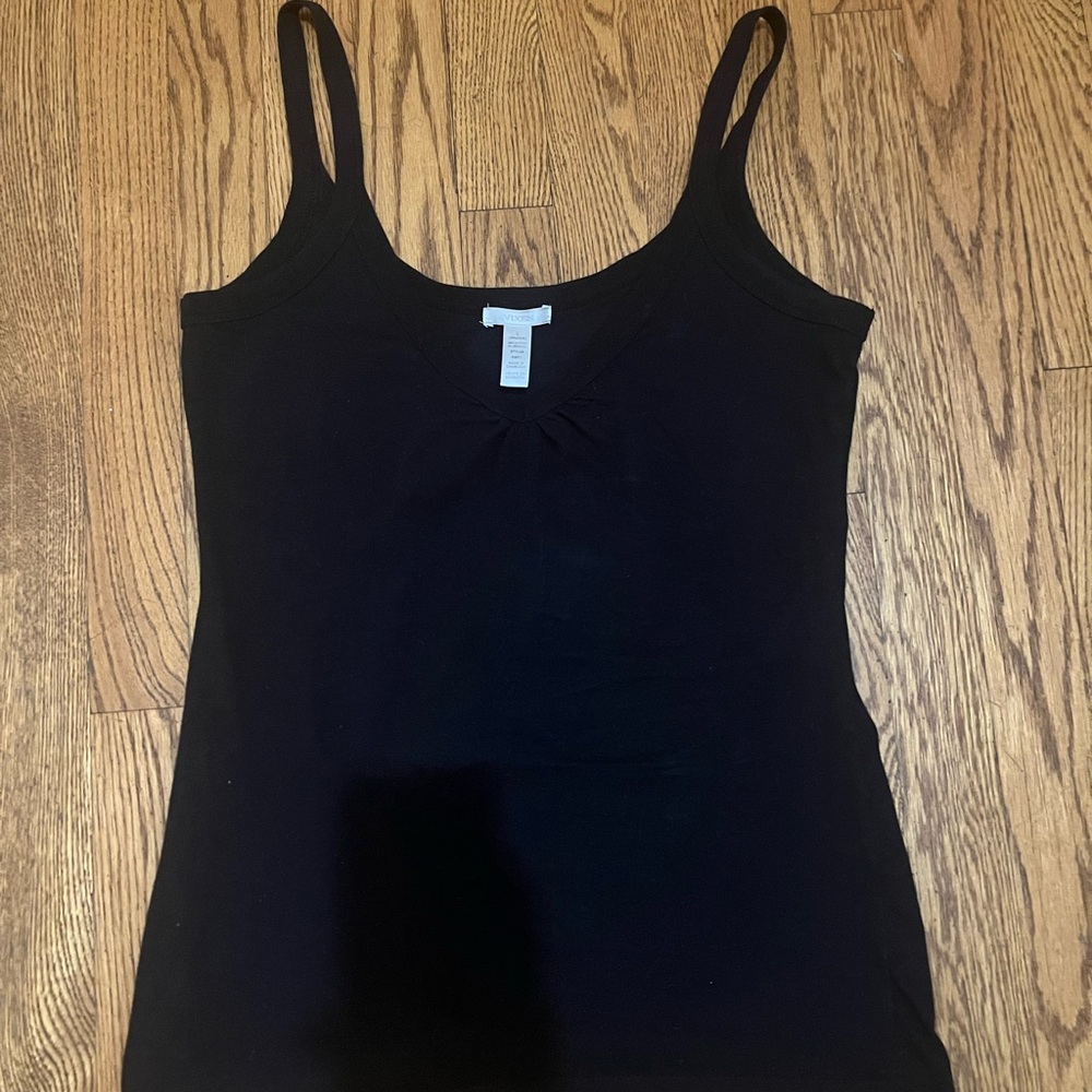 3/$25 Black cotton stretch camisole